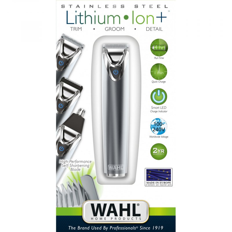 Wahl - Hair Trimmer Lithium - Stainless steel, 12 pieces (9818-116)