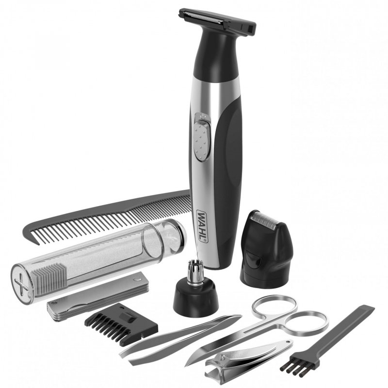 Wahl Travel Kit Deluxe Battery Black, Stainless steel