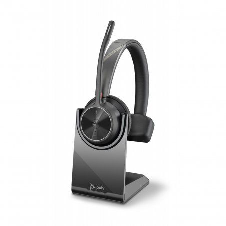 POLY Voyager 4310 UC Headset Wireless Head-band Office/Call center USB Type-C Bluetooth Charging stand Black