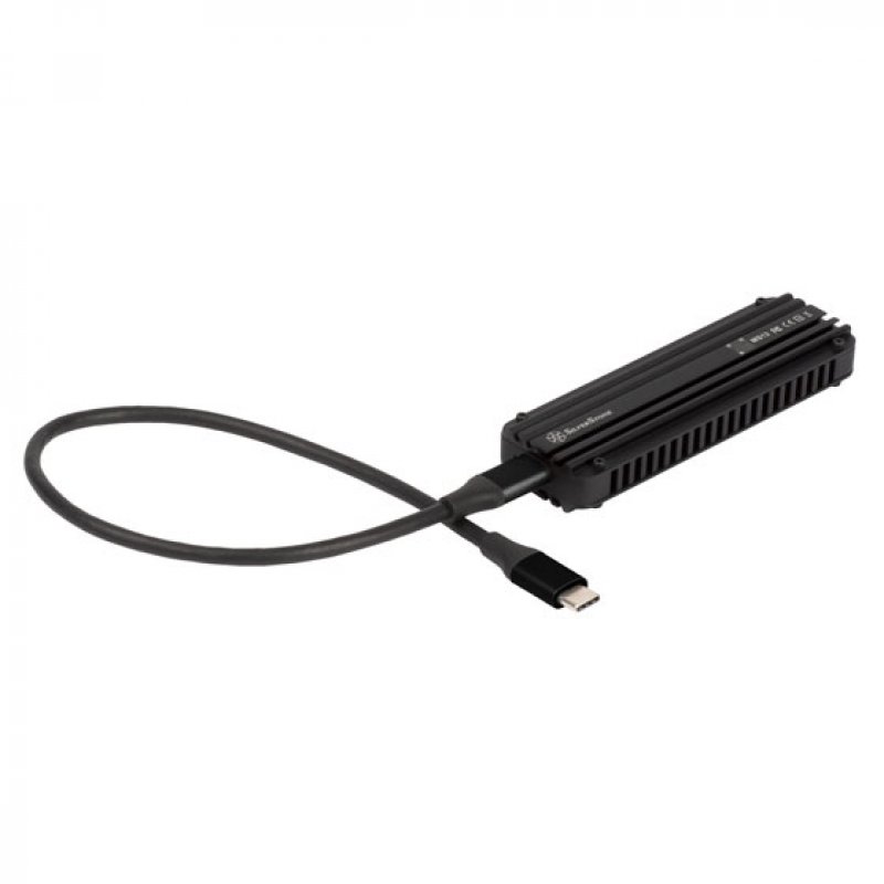 Silverstone MS12 M.2 SSD Gehäuse, USB 3.2 - schwarz