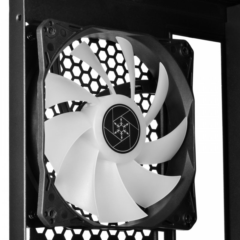 Silverstone Fara H1M Pro Micro-ATX Gehäuse - Tempered Glass, ARGB, schwarz