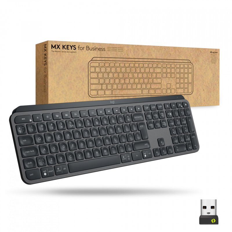 Logitech Mx Keys For Business clavier Bluetooth Suisse Graphite