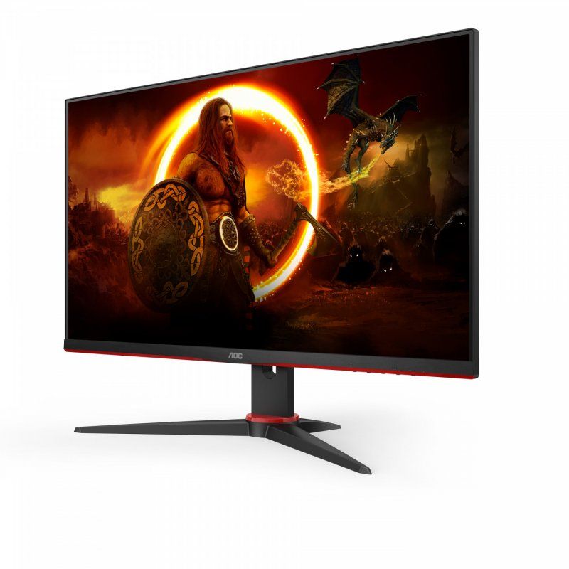 AOC 24G2SAE/BK écran plat de PC 60,5 cm (23.8") 1920 x 1080 pixels Full HD Noir, Rouge