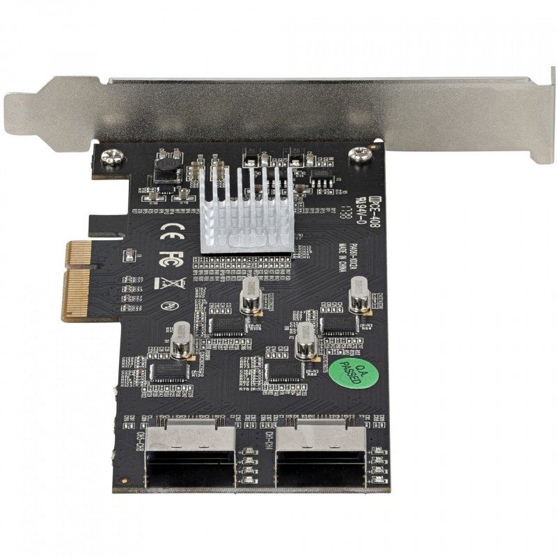 StarTech.com Carte Contrôleur SATA PCIe 8 ports - Carte Extension SATA PCI Express 6Gbps avec 4 Contrôleurs Hôte - Ca