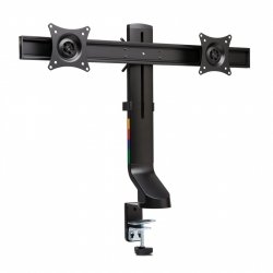 SPACE SAVING MONITOR ARM DUAL