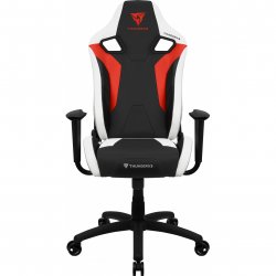 ThunderX3 XC3BR, Gaming Chair, Ergonomic Design + Adjustable Cushions, Red