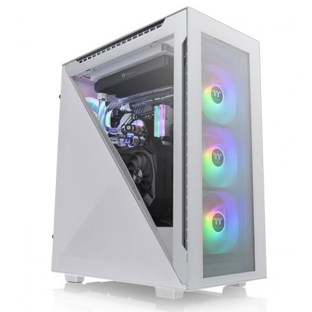 Thermaltake Divider 500 TG Snow ARGB Midi Tower White