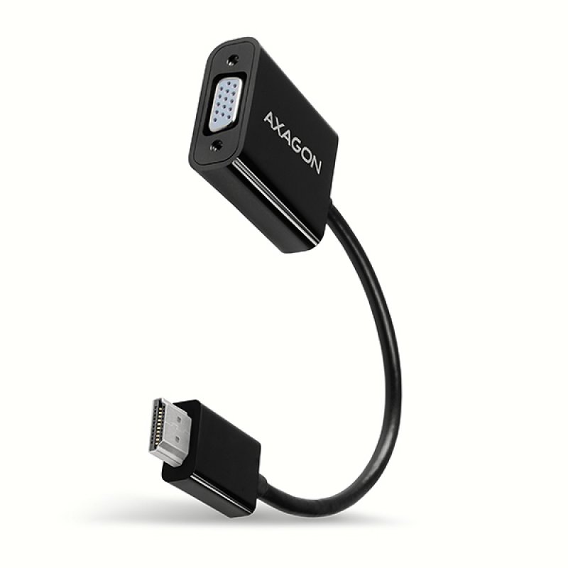 Axagon RVH-VGN câble vidéo et adaptateur 0,17 m HDMI Type A (Standard) VGA (D-Sub) Noir