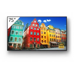 Sony FW-75BZ30J affichage de messages Panneau plat de signalisation numérique 190,5 cm (75") IPS Wifi 440 cd/m² 4K Ult