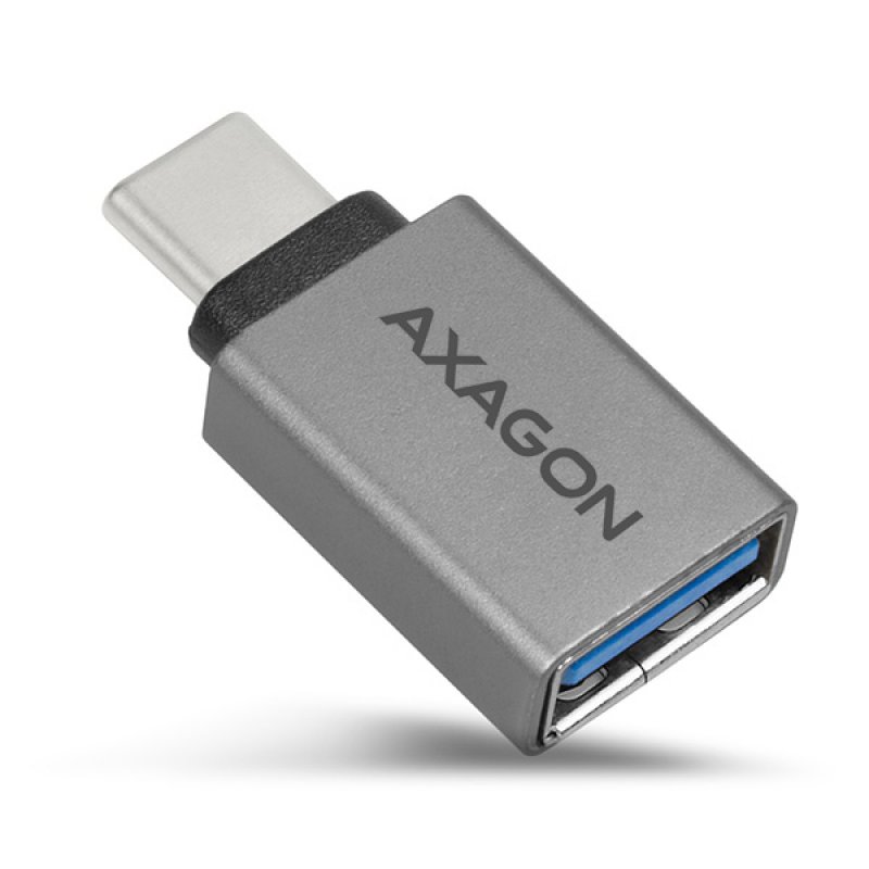 AXAGON compatible USB-C 3.1 M auf USB-A F Adapter, Aluminium - schwarz