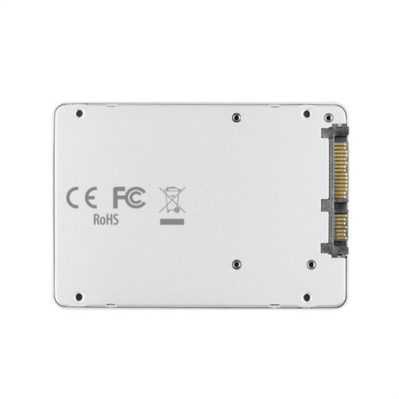 AXAGON compatible RSS-M2SD Gehäuse für M.2-SATA-SSDs bis 2280 - Aluminium, silber