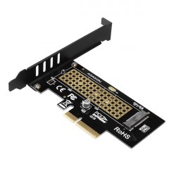 AXAGON compatible PCEM2-N PCIe-3.0-x4-Adapter, 1x M.2-NVMe-SSD, bis 2280 - passive Kühlung