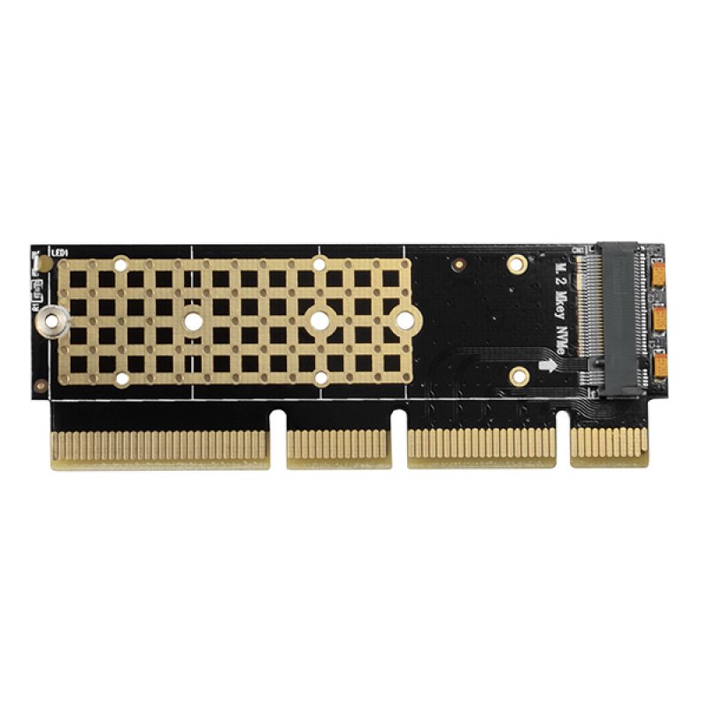 AXAGON compatible PCEM2-1U PCI-E 3.0 16x - M.2 SSD NVMe, up to 80mm SSD, low profile 1U
