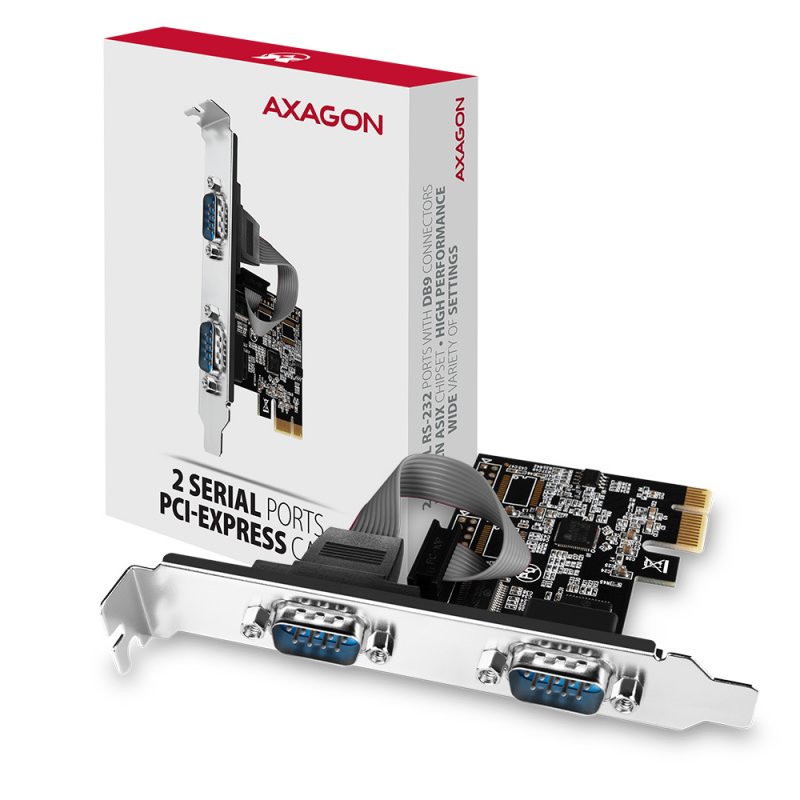 Axagon PCEA-S2N carte et adaptateur d'interfaces Interne RS-232