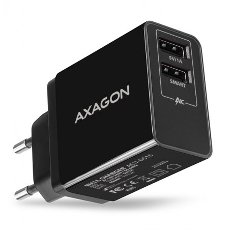 Axagon ACU-DS16 chargeur d'appareils mobiles Téléphone portable, Chargeur électrique, Smartphone, Tablette, Universel
