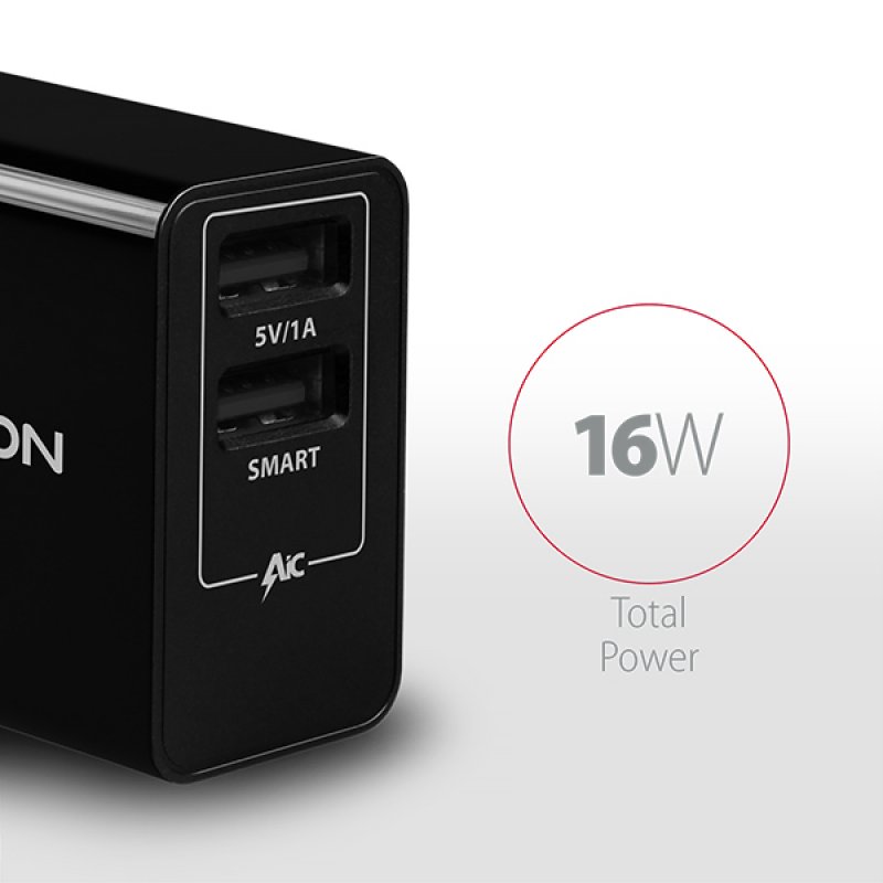 Axagon ACU-DS16 mobile device charger Mobile phone, Power bank, Smartphone, Tablet, Universal Black AC Indoor
