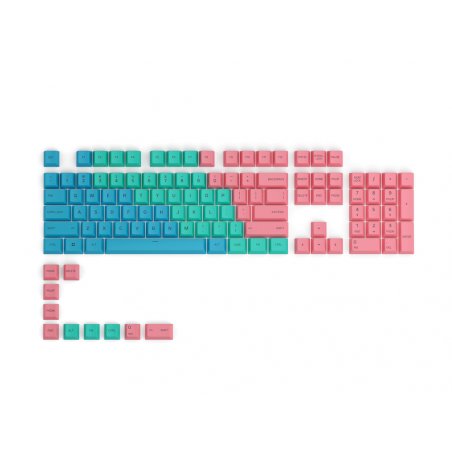 Glorious PC Gaming Race compatible GPBT Keycaps - 114 PBT Tastenkappen, ANSI, US-Layout, Pastel