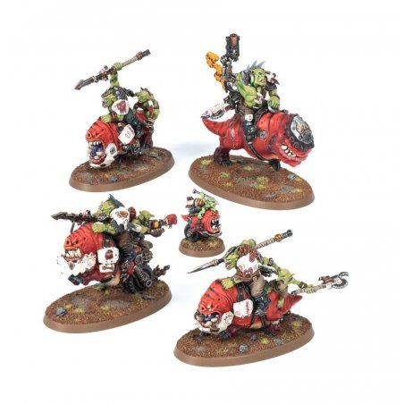 STOCK3 - Warhammer 40k - Orks Boyz sur Squigliers