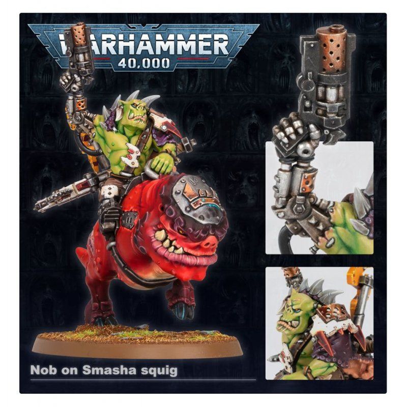 STOCK3 - Warhammer 40k - Orks Boyz sur Squigliers