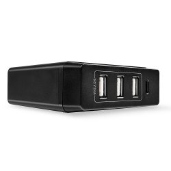 LINDY compatible 4 Port USB Type C & A Charger 72W