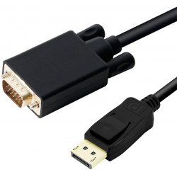 DLH DY-TU4696B video cable adapter 2 m DisplayPort VGA (D-Sub) Black