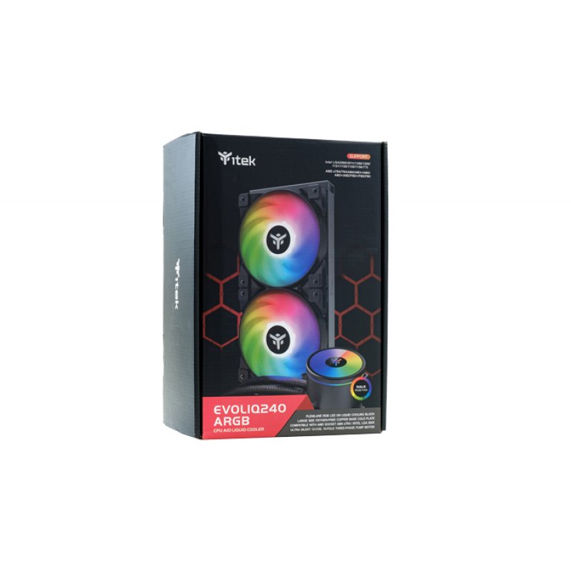 itek EVOLIQ 240 ARGB Processor All-in-one liquid cooler 12 cm