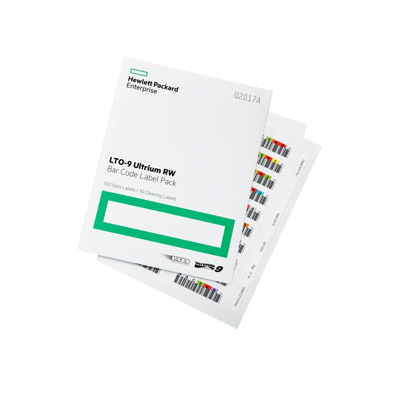 HPE LTO-9 Ultrium RW Bar Code Label Pack