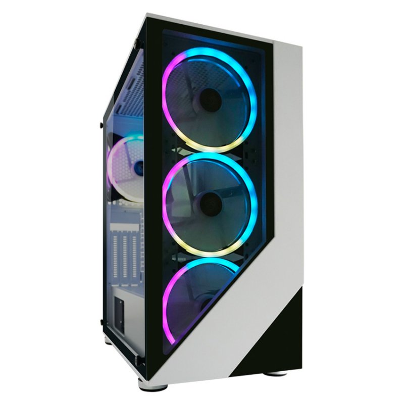 LC-Power Gaming 803W Midi Tower Black, White