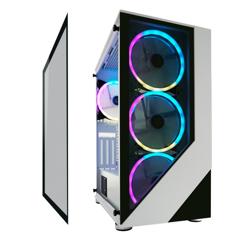 LC-Power Gaming 803W Midi Tower Black, White