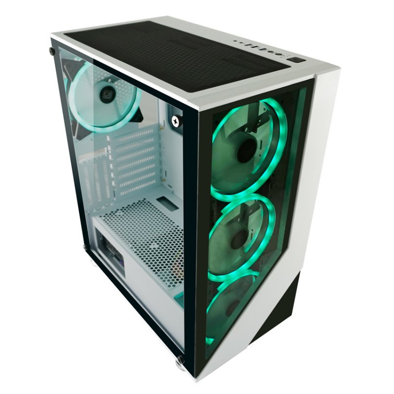 LC-Power Gaming 803W Midi Tower Black, White