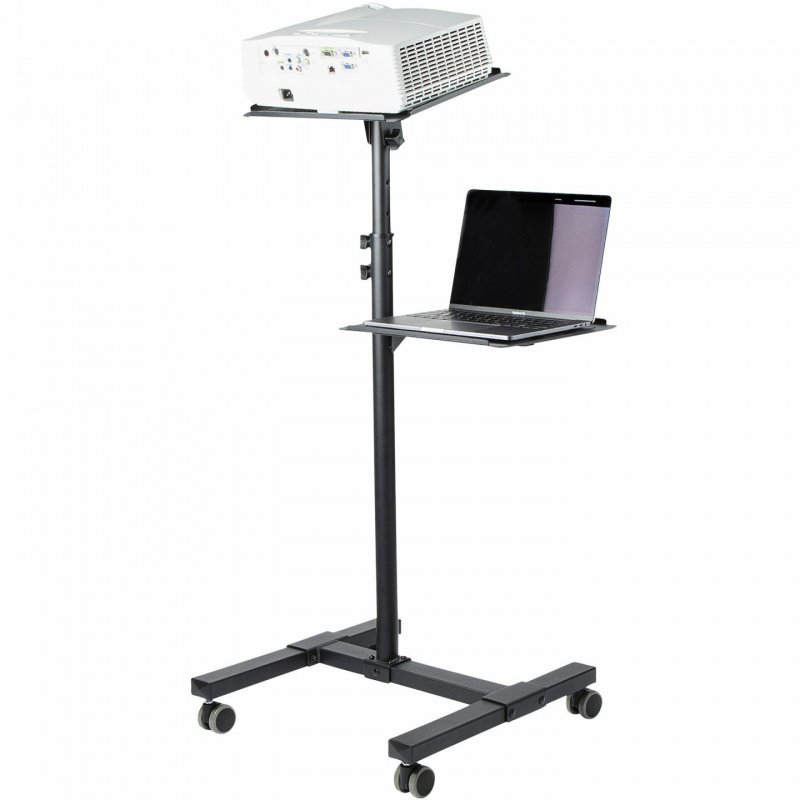 StarTech.com Table Vidéoprojecteur et Ordinateur Portable - Support Projecteur Robuste (2 Étagères max. 10kg chacune