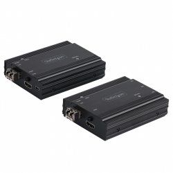 StarTech.com Extendeur KVM 4K HDMI sur Fibre Optique - Extender Commutateur Console KVM HDMI Video & USB - jusqu'à 300m