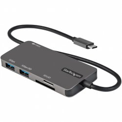 StarTech.com USB C Multiport Adapter - USB-C to 4K HDMI, 100W Power Delivery Pass-through, SD/MicroSD Slot, 3-Port USB 3