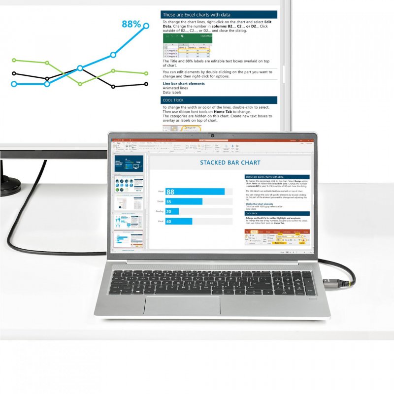 StarTech.com 10ft (3m) Premium Certified HDMI 2.0 Cable - High Speed Ultra HD 4K 60Hz HDMI Cable with Ethernet - HDR10, 