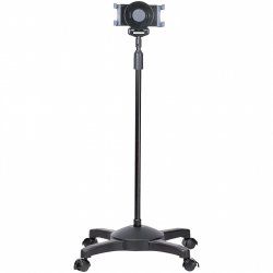 StarTech.com Mobile Tablet Stand with Lockable Wheels - Height Adjustable Cart - Universal Rolling Floor Stand for Table