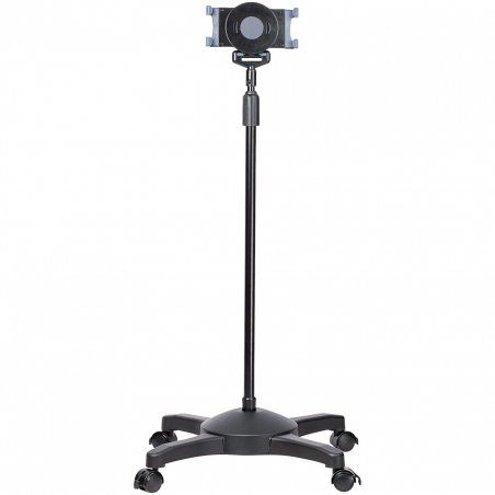 StarTech.com Mobile Tablet Stand with Lockable Wheels - Height Adjustable Cart - Universal Rolling Floor Stand for Table