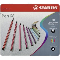 STABILO Pen 68 felt pen Multicolour 20 pc(s)