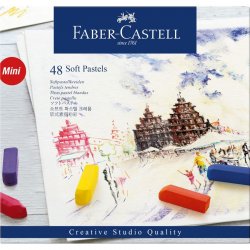 Faber-Castell - Soft pastel crayons mini, box of 48 (128248)