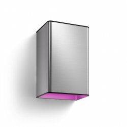 Philips compatible Hue - Resonate Wall Light - Hue Outdoor - Inox - White & Color Ambiance