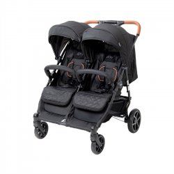 Babytrold - OS2 Twin Pushchair - Black