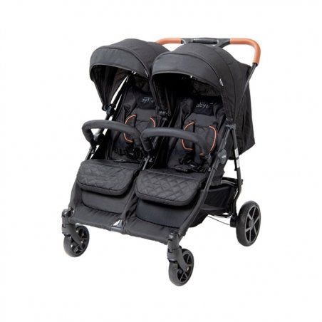 Babytrold - OS2 Twin Pushchair - Black