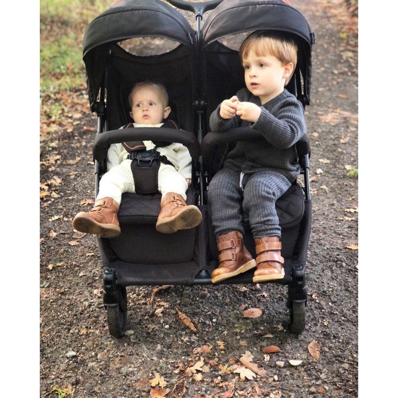 Babytrold - OS2 Twin Pushchair - Black