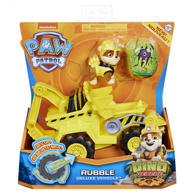 Paw Patrol - Dino Deluxe Themed Vehicles - Rubble