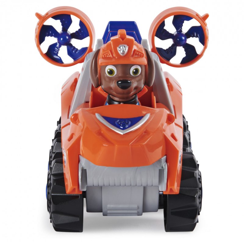 PAW Patrol , Dino Rescue Zuma’s Deluxe Rev Up Vehicle with Mystery Dinosaur Figure