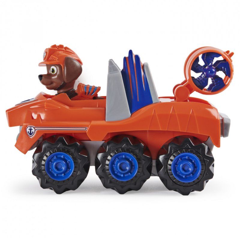 PAW Patrol LA PAT' PATROUILLE - VÉHICULE + FIGURINE ZUMA DINO RESCUE - Véhicule Avec 1 Figurine Et 1 Dinosaure Mystèr