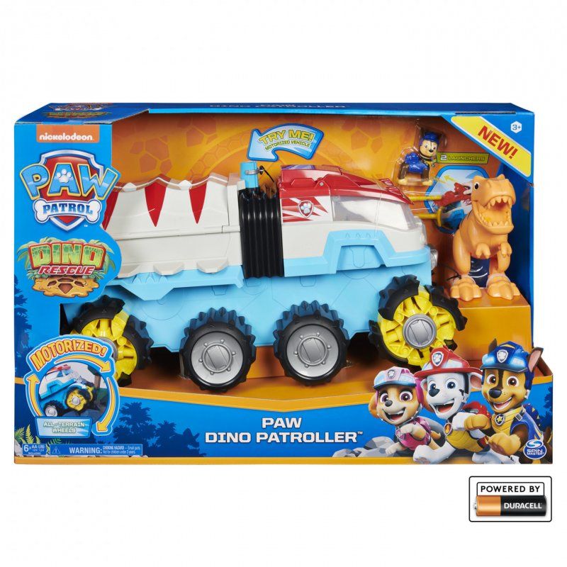 PAW Patrol LA PAT' PATROUILLE – CAMION PAT' PATROUILLE DINO PATROLLER – Camion Jouet Motorisé Tout-Terrain Dino Res