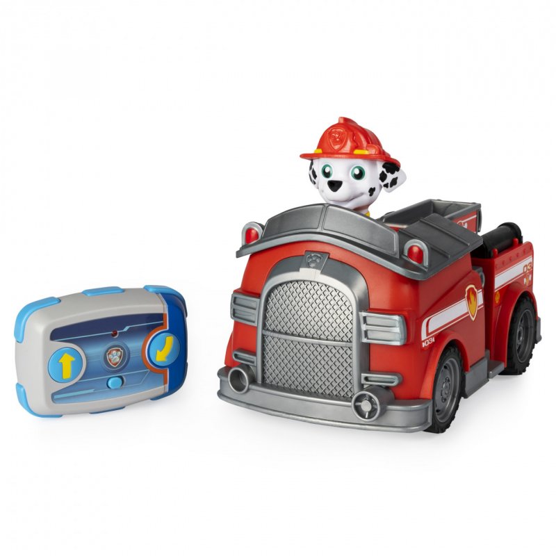 PAW Patrol LA PAT' PATROUILLE - VÉHICULE RC MARCUS - Voiture Radiocommandée Avec Télécommande Adaptée Aux Petites M