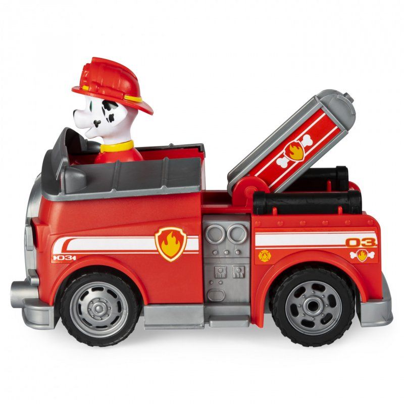 PAW Patrol , Marshall Remote Control Fire Truck with 2-Way Steering, for Kids Aged 3 and Up