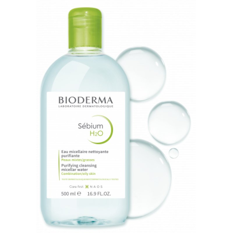 Bioderma compatible - Sebium H2O Purifying Cleansing Micellar Solution 500ml