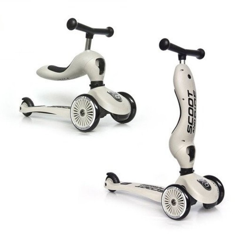 Scoot & Ride Highwaykick 1 Enfants Trottinette à trois roues Blanc
